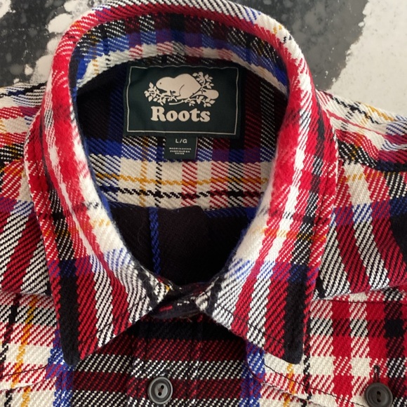 Awesome Roots Heavyweight Flannel overshirt. Excellent condition. Large-xl - Picture 2 of 3